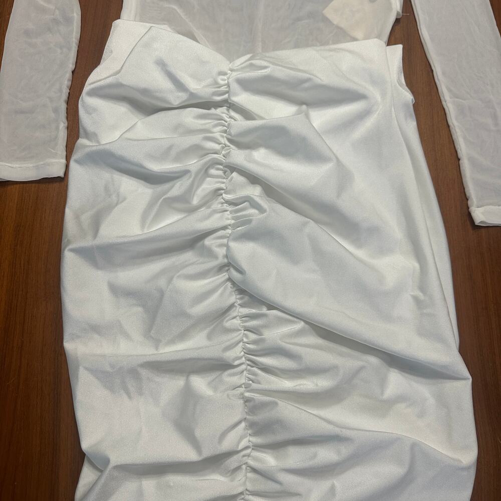 Seroya White Levina Dress, Revolve, Bride,‎ Engagement, Bachelorette, Size Large - Picture 7 of 13